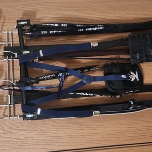 Navy Blue Suspender & Bowtie Set